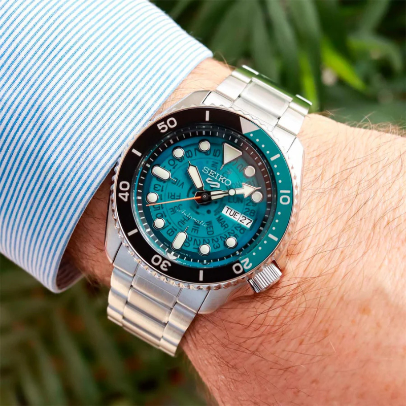 Reloj Seiko 5 Sports Hombre Análogo Automático SRPJ45K1 Skeleton-2