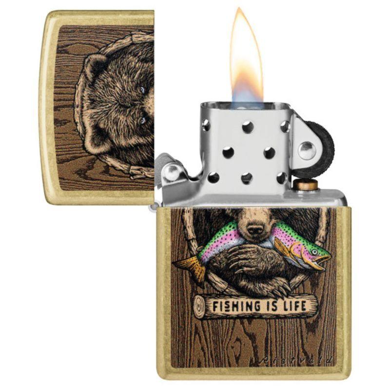 ENCENDEDOR ZIPPO Rietveld® Fishing is Life Design ZP47111-2