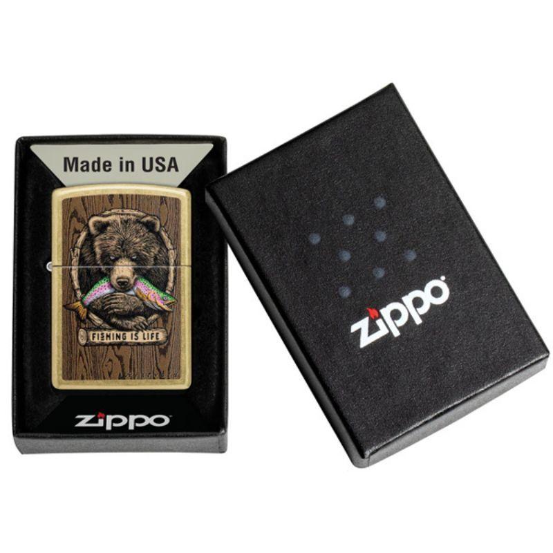 ENCENDEDOR ZIPPO Rietveld® Fishing is Life Design ZP47111-3