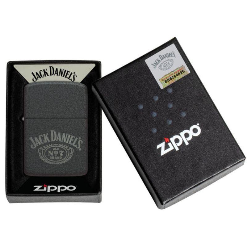Encendedor Zippo Negro Craquelado Jack Daniels 1941  ZP46796-3