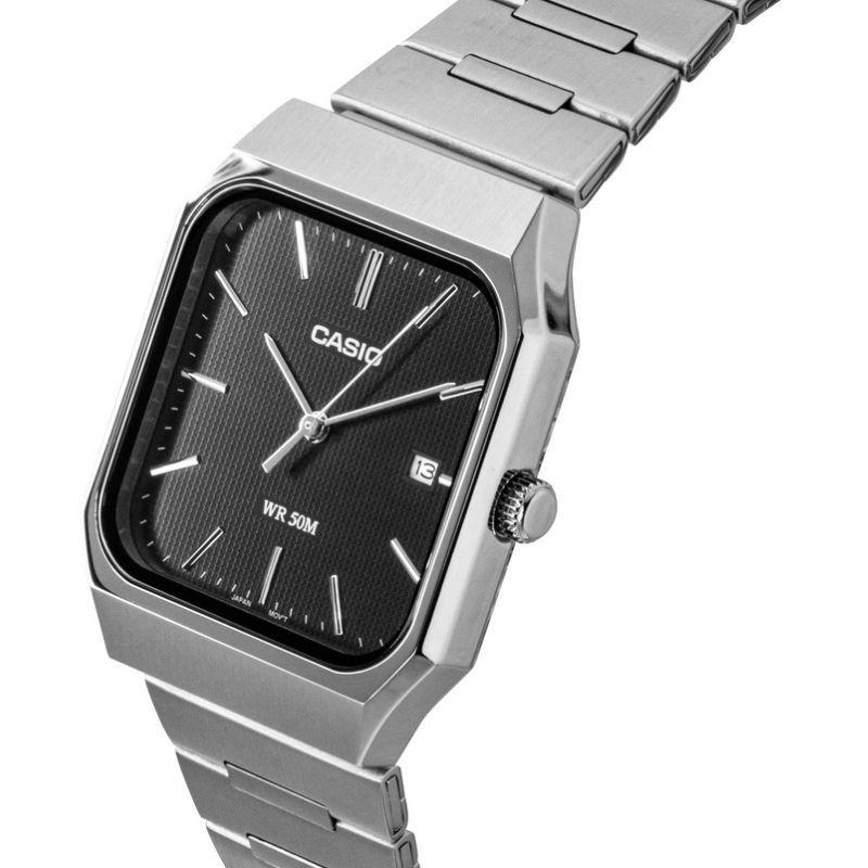 Reloj Casio Tank Unisex An logo MTP B185D 1A Full Acero-2