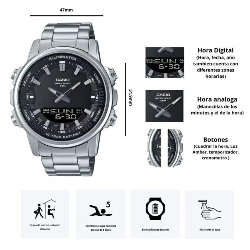 Reloj Hombre Casio AMW-880D-1AVDF-2
