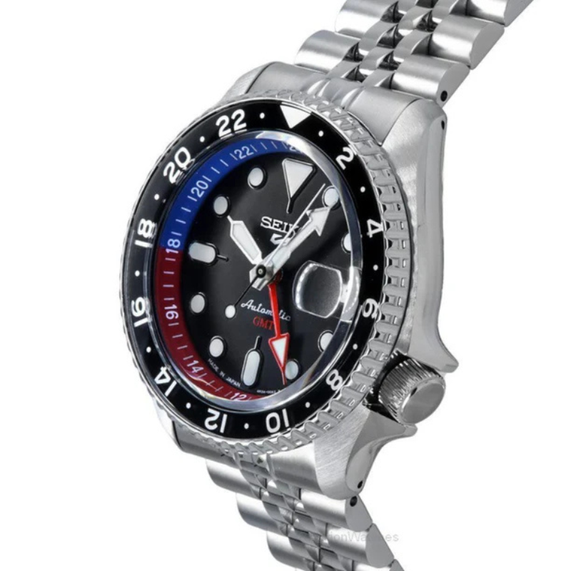 Reloj Seiko 5 GMT Automático Ssk019 Metálico Made in Japan-2