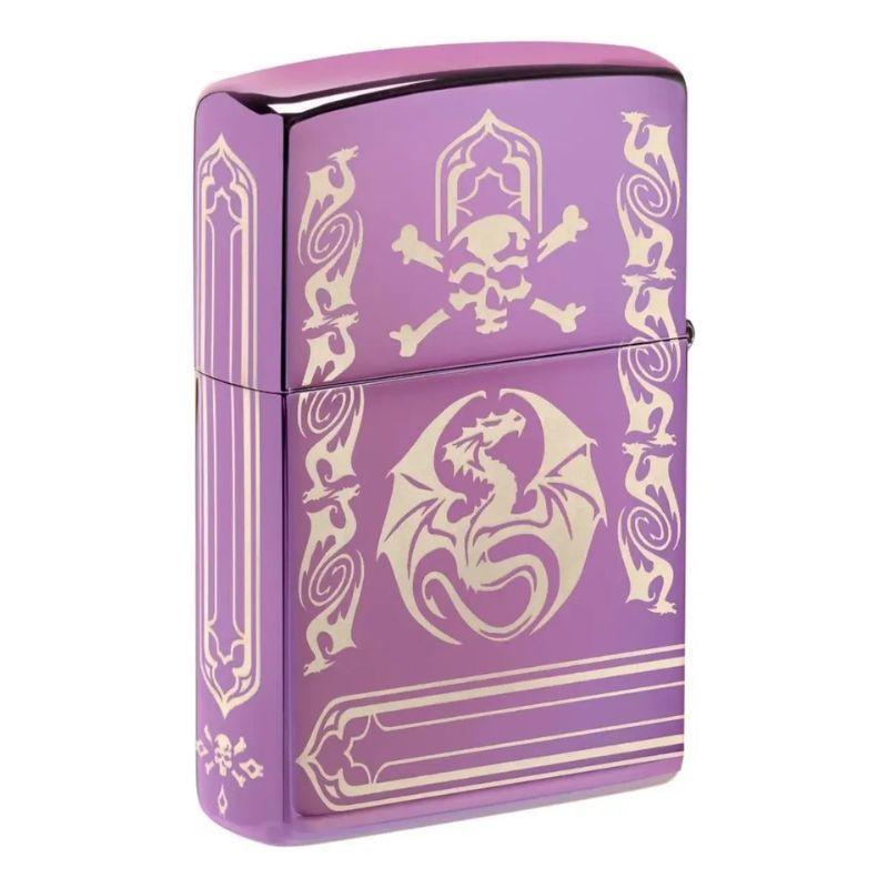 Encendedor Zippo Anne Stokes Dragon Design Morado Zp48574-2