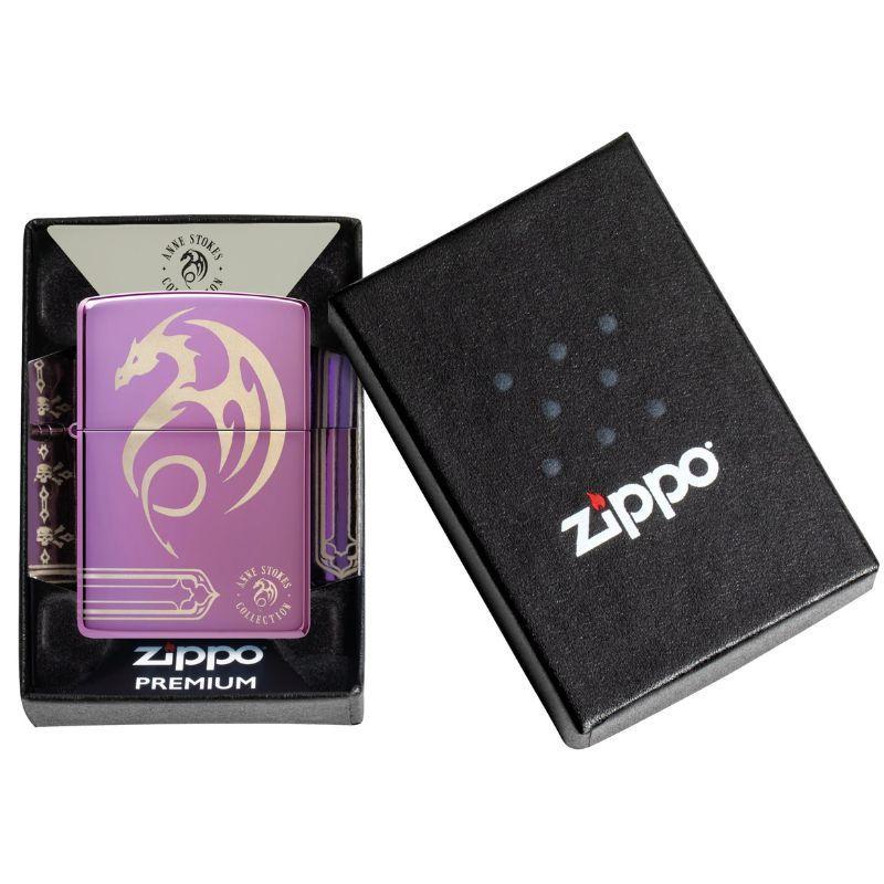 Encendedor Zippo Anne Stokes Dragon Design Morado Zp48574-3