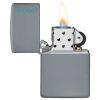 Encendedor Zippo Zp49452zl Flat Grey Logo-2