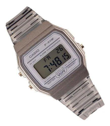Reloj Unisex Casio F-91ws-8df Gris-1