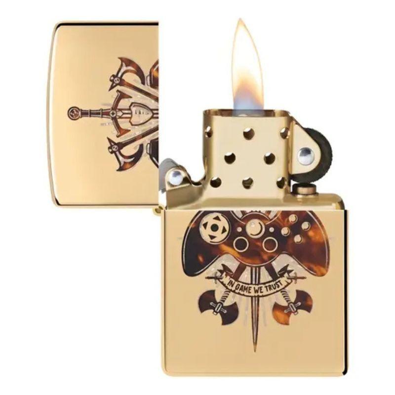 Encendedor Zippo Gamer Creed Design Dorado ZP46141-2