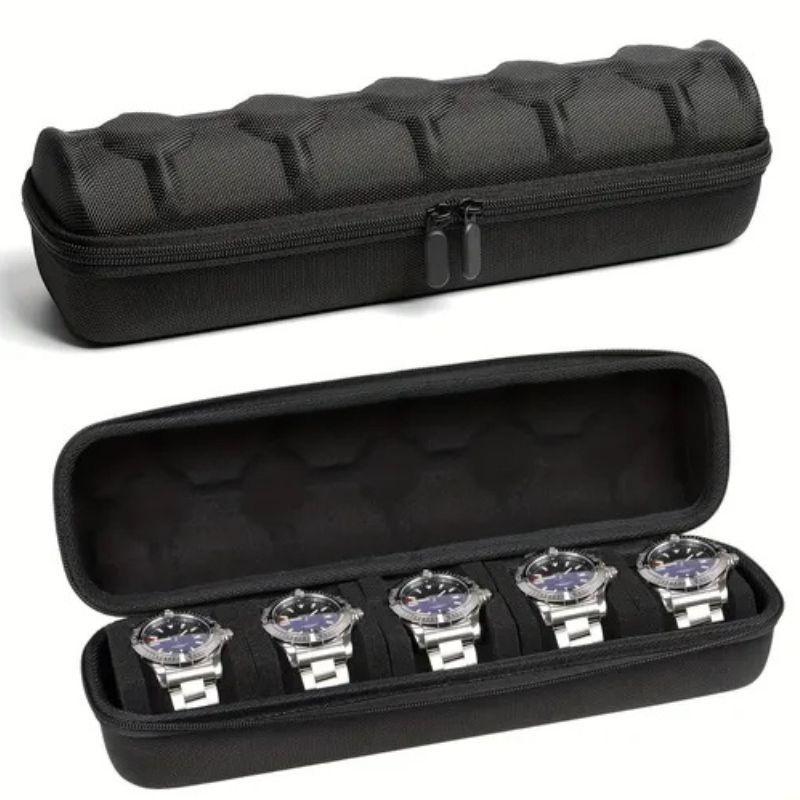 Caja Estuche Organizador 5 Relojes De Lujo CETK2D56 5-0
