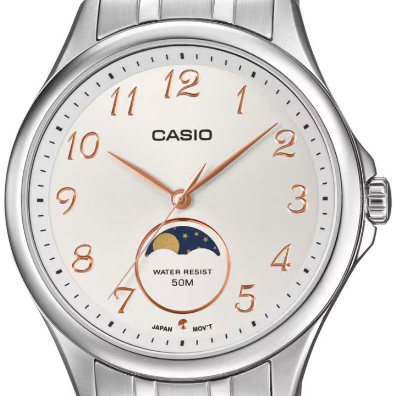 Reloj Casio Análogo MTP-M110D-7AV Moonphase Acero-2