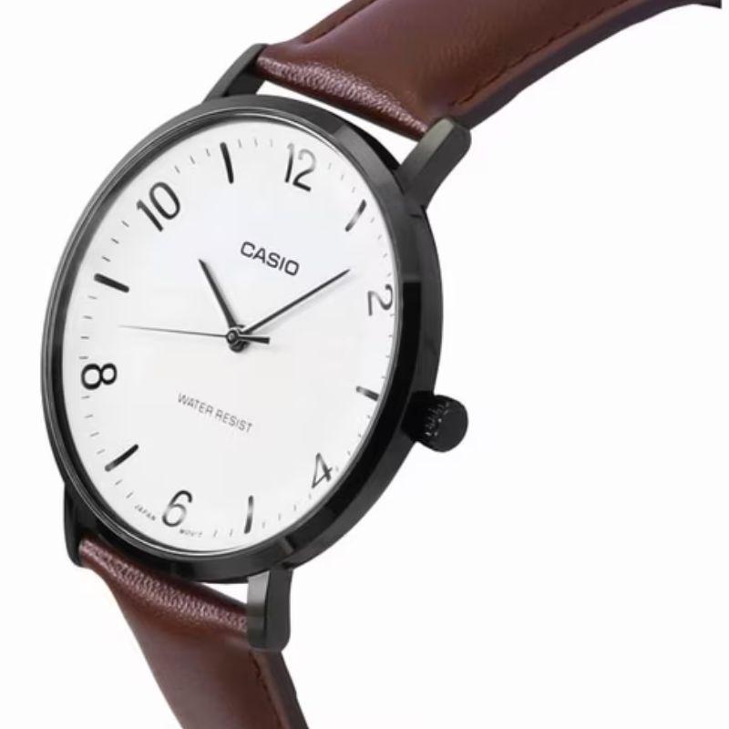 Reloj Casio Análogo MTP-VT03BL-7B Dial Cóncavo Blanco-1