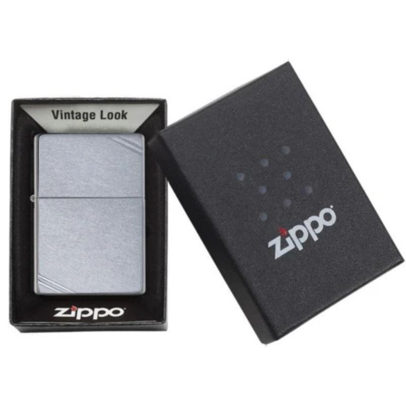 Encendedor Zippo Street Chrom Vintage with Slashes ZP267-3