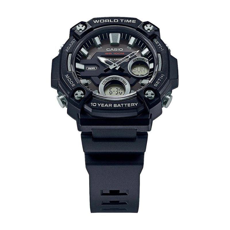 Reloj Casio Análogo-Digital Vintage AEQ-120W-1BV Negro-2