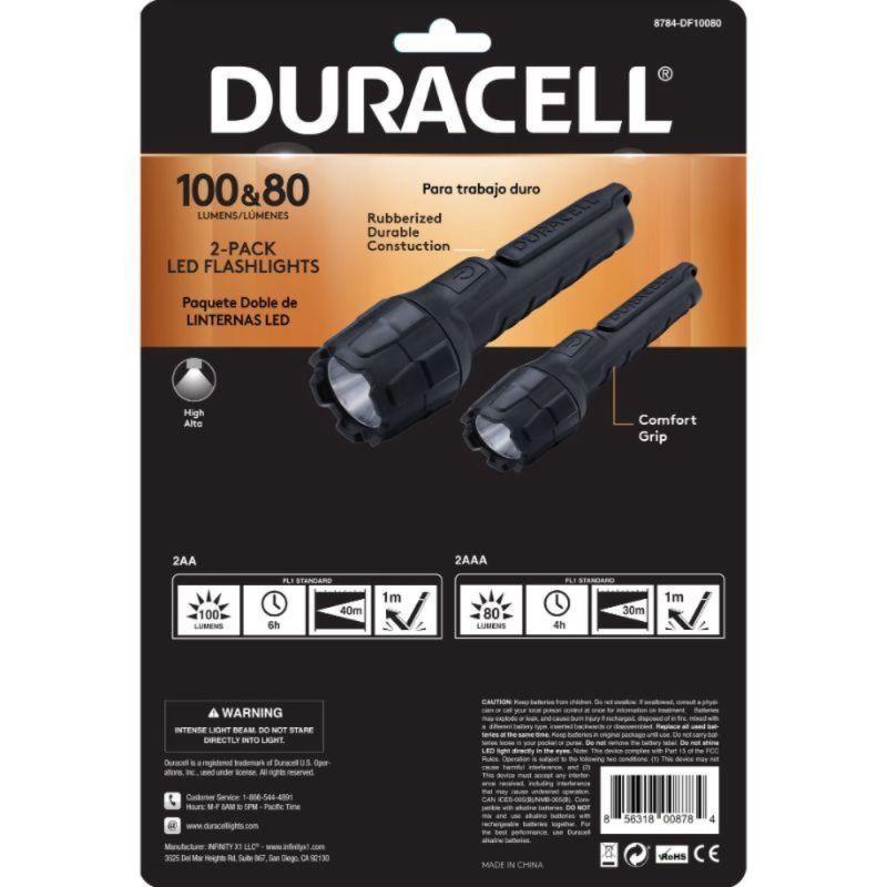 LINTERNA DURACELL LINT GOMA PACK 80 100 8784 DF10080-1
