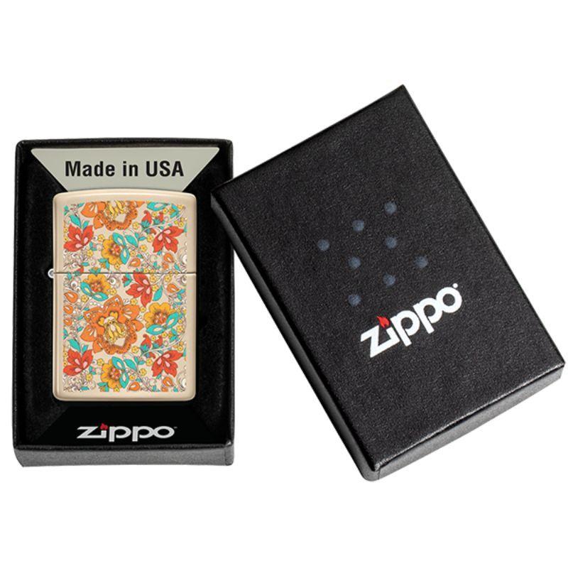 Encendedor Zippo Zp49770 Vintage Flora-2