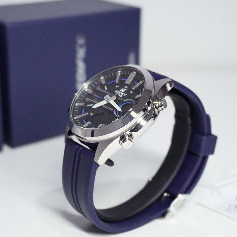 Casio Edifice Efv-c120p-1a2 Barrio Belgrano Men's Watch Blue-3