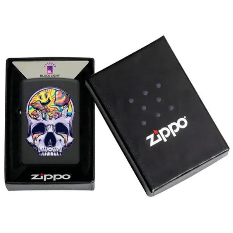 Encendedor Zippo Skull Moon Design Negro ZP48737-3