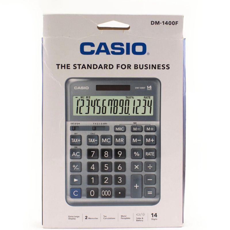 Calculadora De Escritorio Casio Dm-1400f Plateado-3