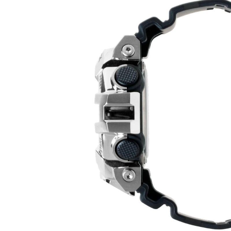 Reloj Casio G Shock GM 700 1ADR para Hombre con Correa Negra y Bisel Plateado-2