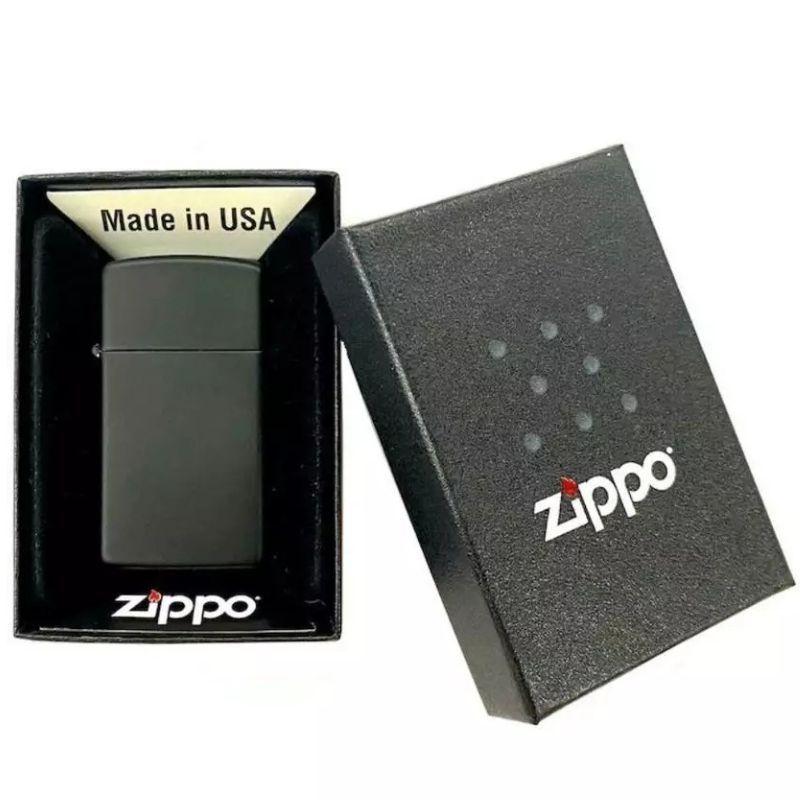 Encendedor Zippo Slim Black Matter Negro Zp1618-3