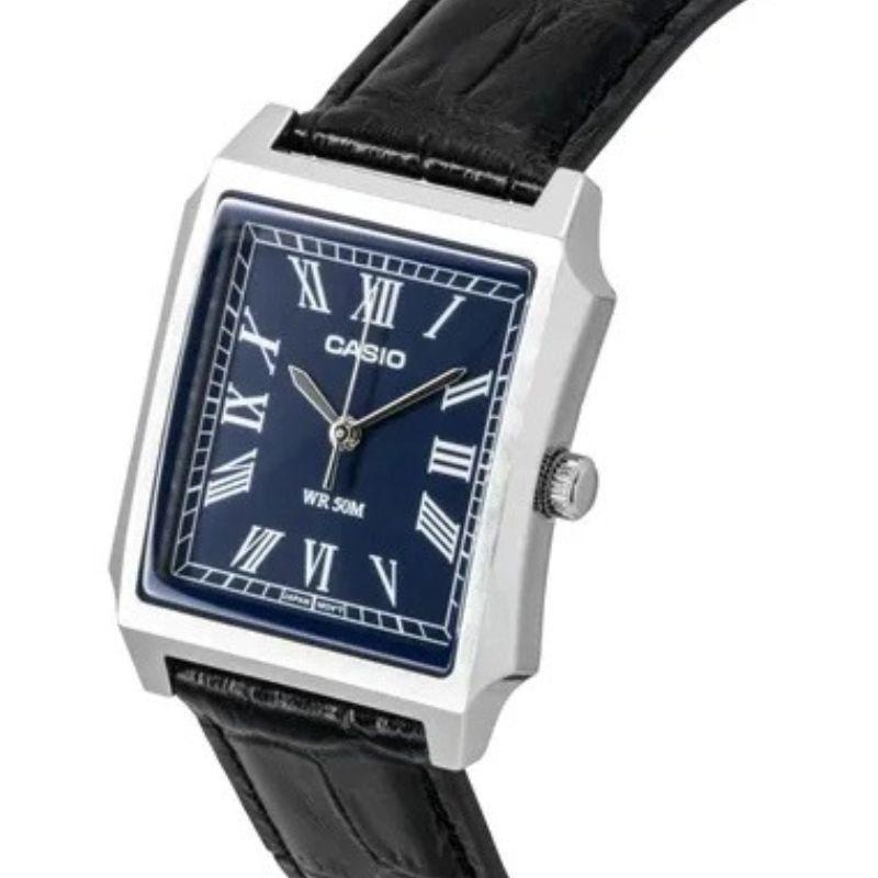 Reloj Casio Tank An logo MTP B190L 2BV Caja Acero-2