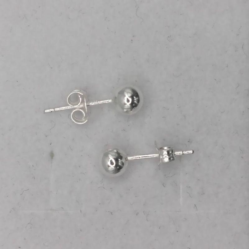 Aro plata fina Bola 5 MM-3