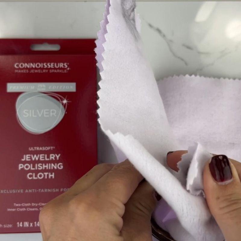 Paño Limpia Pulir Joyas De Oro Connoisseurs Algodón Egipcio-4