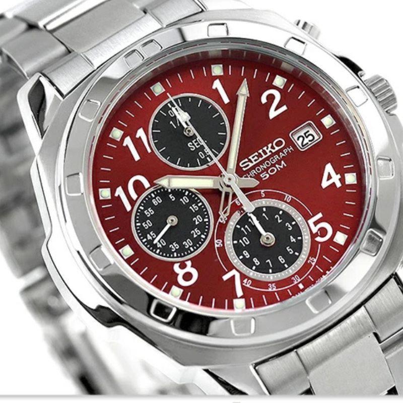 Reloj Seiko Chronograph SZER013 Esfera Roja (MERCADO JAPONES)-2