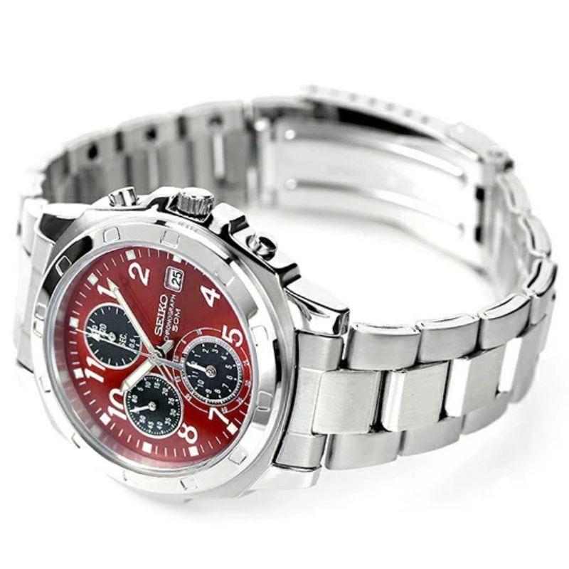 Reloj Seiko Chronograph SZER013 Esfera Roja (MERCADO JAPONES)-3