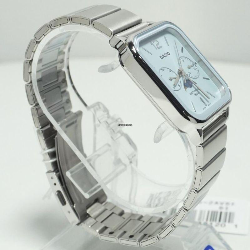 Reloj Casio Análogo MTP-M305D-2AV Moonphase Correa de Acero-2