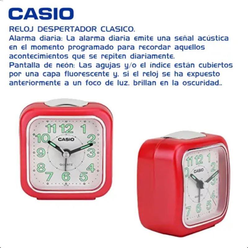 Reloj Despertador Casio Unisex TQ-142-4D-3
