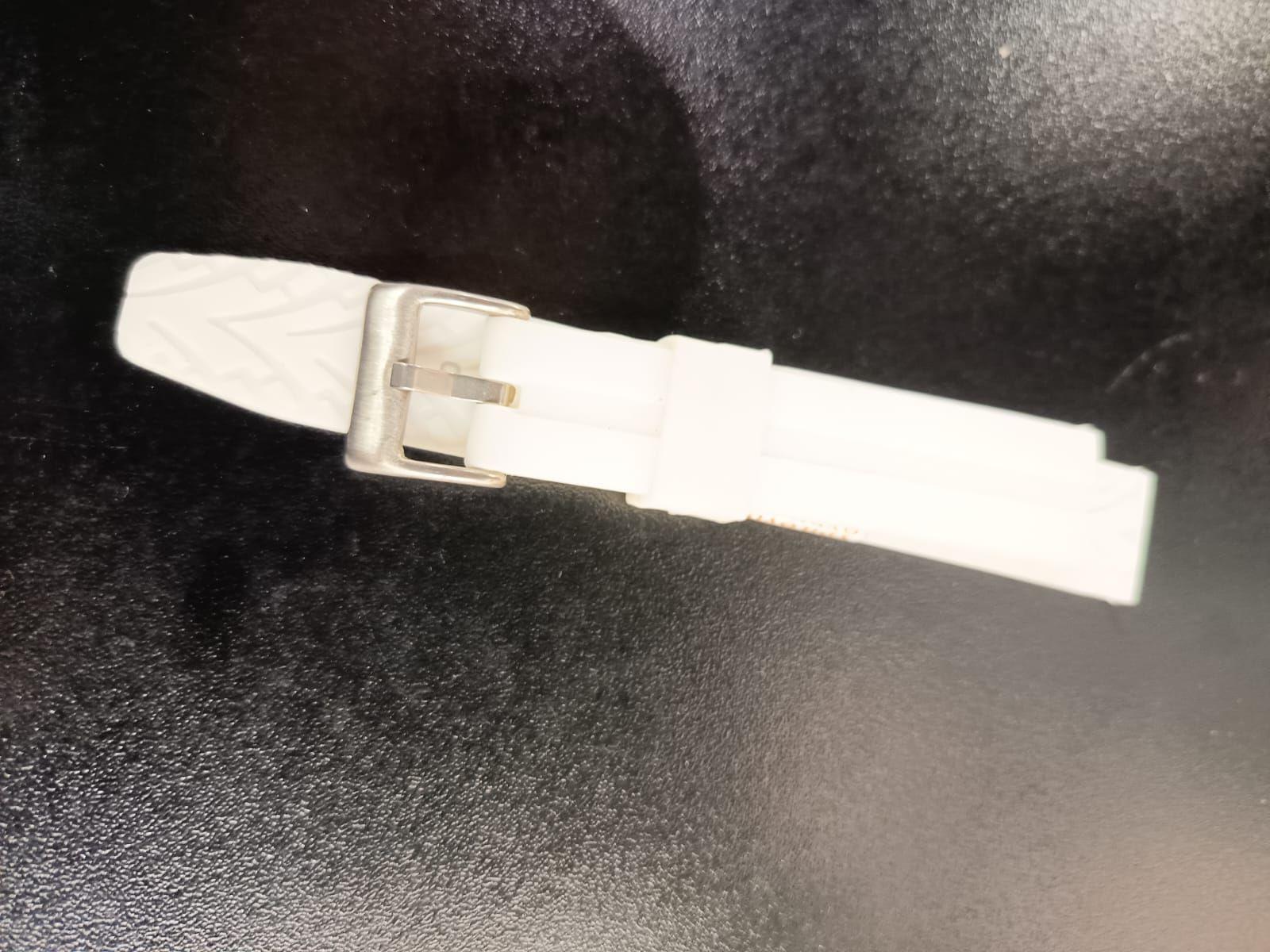 Correa Reloj Silicona Calidad Diloy 20 Mm blanco-2