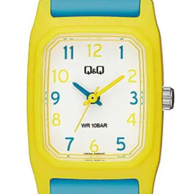 RELOJ Q&Q V33A-005VY AMARILLO/CELESTE-3
