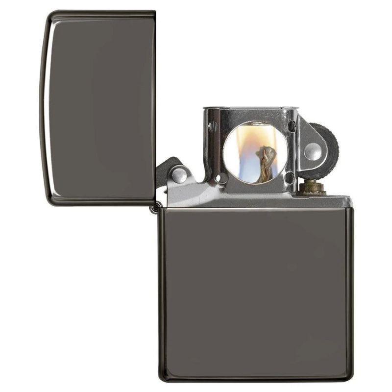 Encendedor Zippo Black Ice & Pipe Insert Plateado ZP29789-2