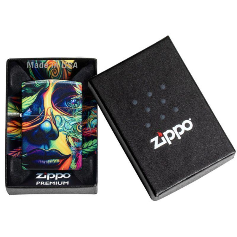 ENCENDEDOR ZIPPO Cannabis Camo Design ZP46594-3