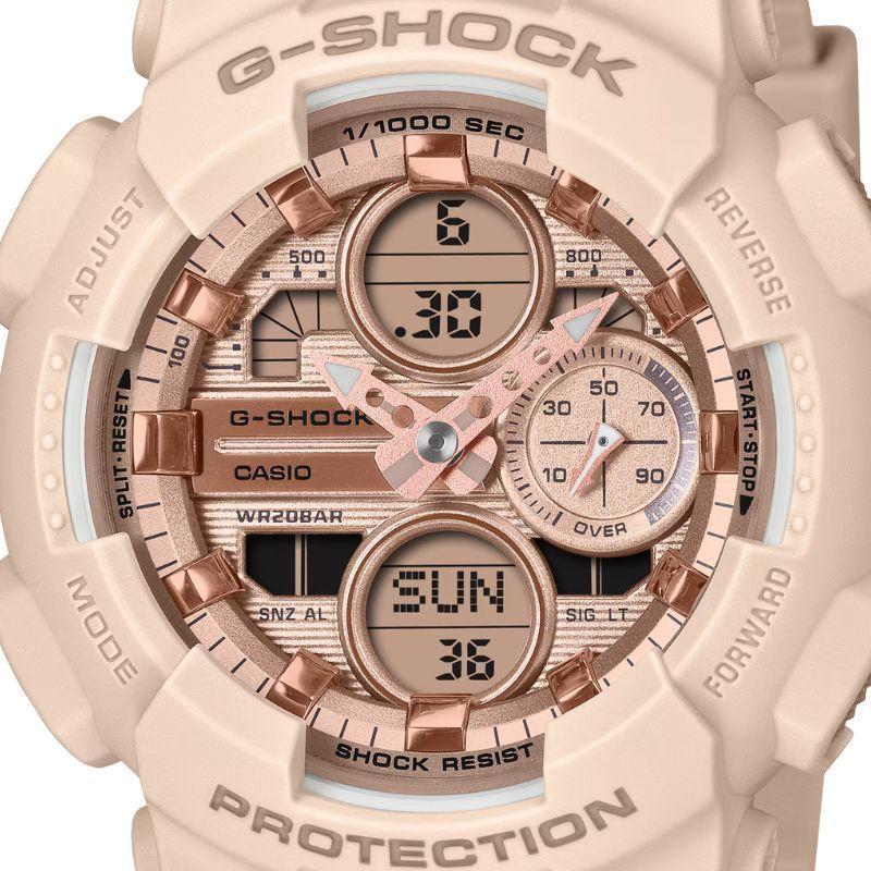 Reloj Casio G Shock GMA S140PG 4A mujer est tica en tonos rosa y cora-1