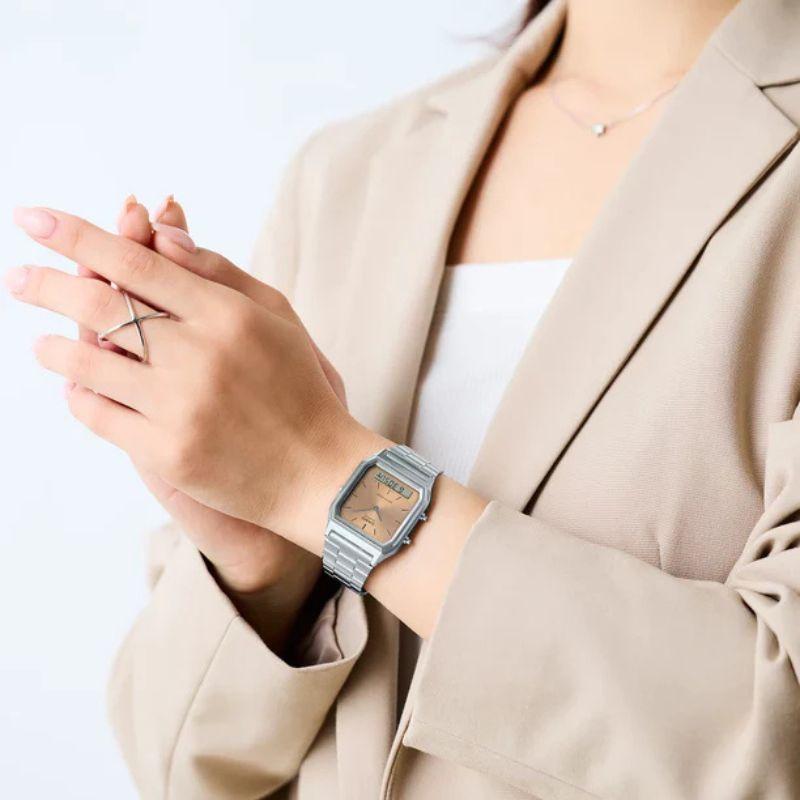 Reloj Casio Unisex AQ-230A-4A Análogo Digital-1