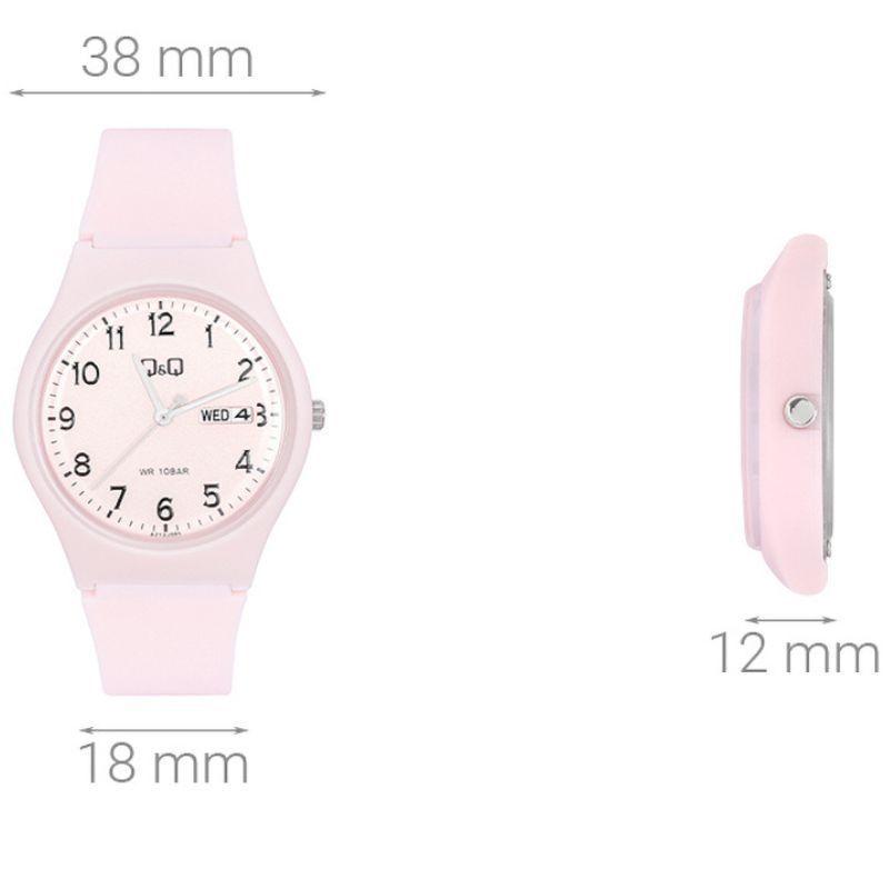 Reloj Analógico Q&Q A212J005Y Cuarzo Resina Rosa-3