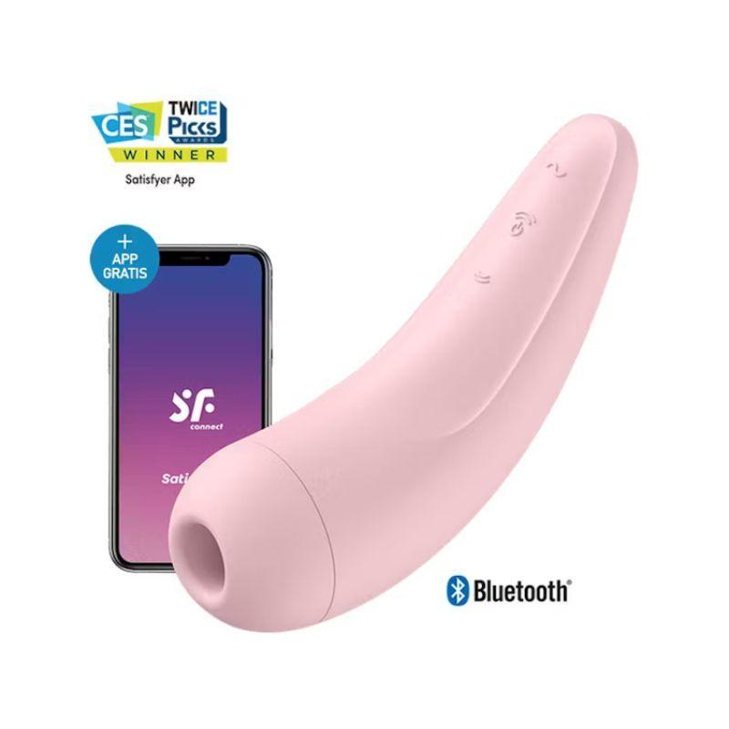 SATISFYER CURVY 2 PINK SUCCIONA, VIBRA Y TIENE APP-1