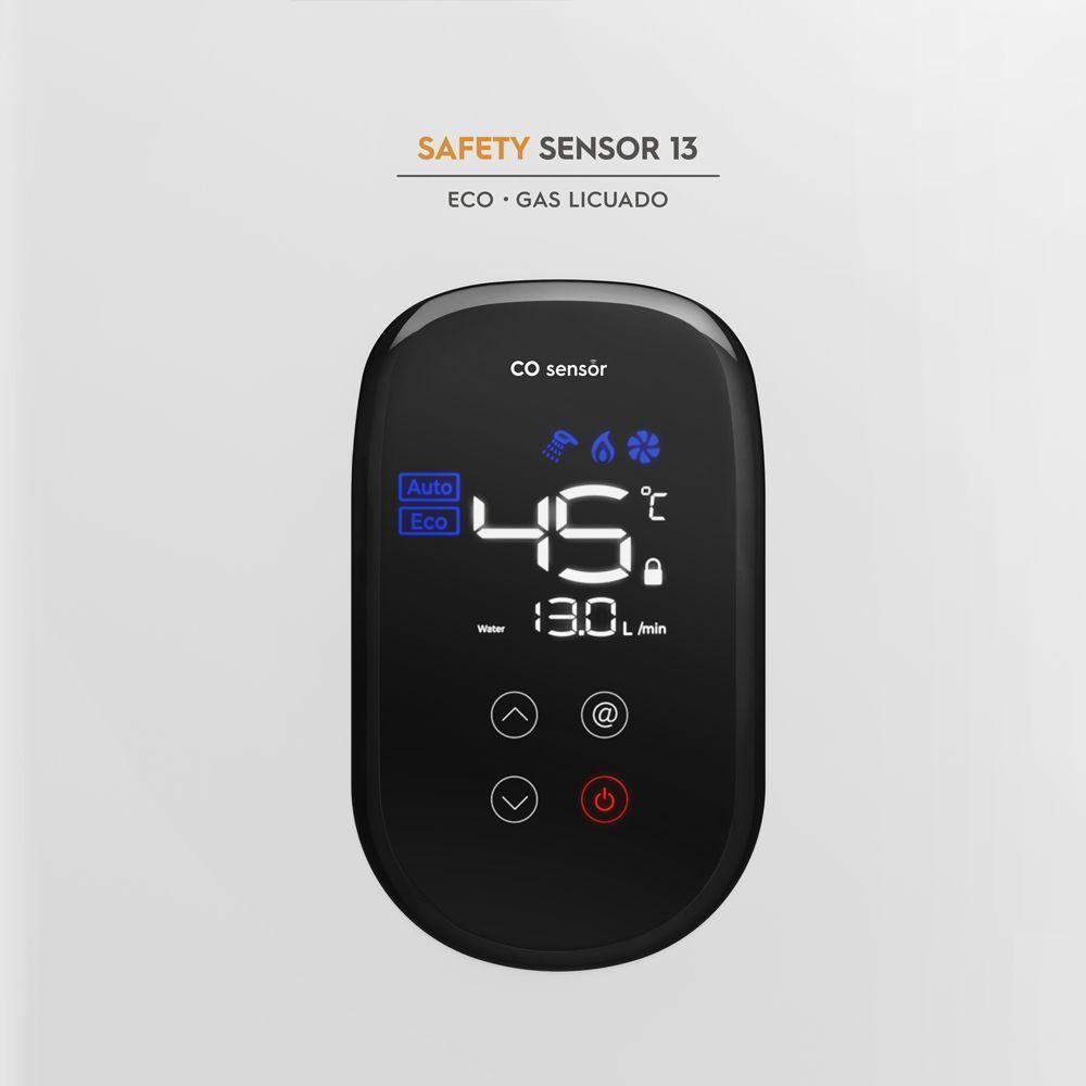 Calefont Gas Licuado 13 Litros Tiro Forzado Sensor 13 Eco-3