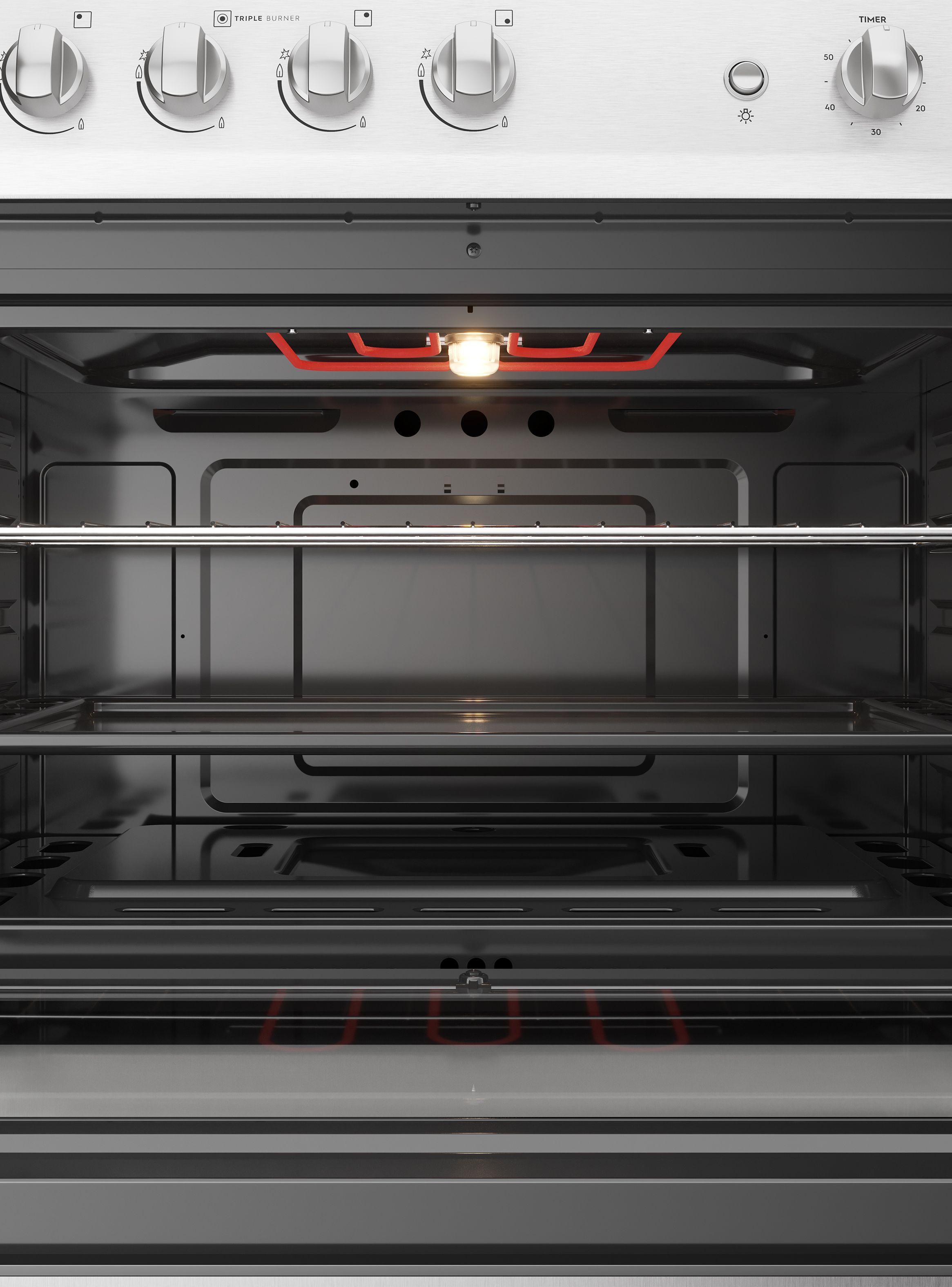 Cocina a Gas 5 Platos Fensa VaporBake Triple Llama F 5500 T-4