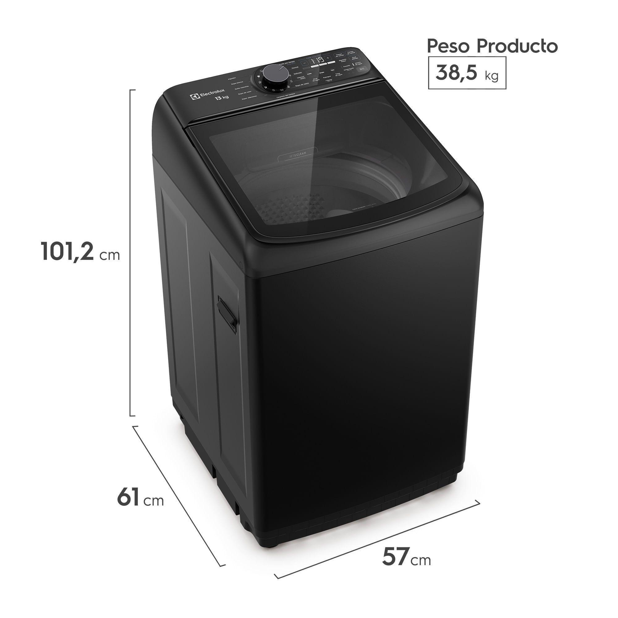 Lavadora Automática 13kg Carga Superior Inverter EMTL13IB Negra-1