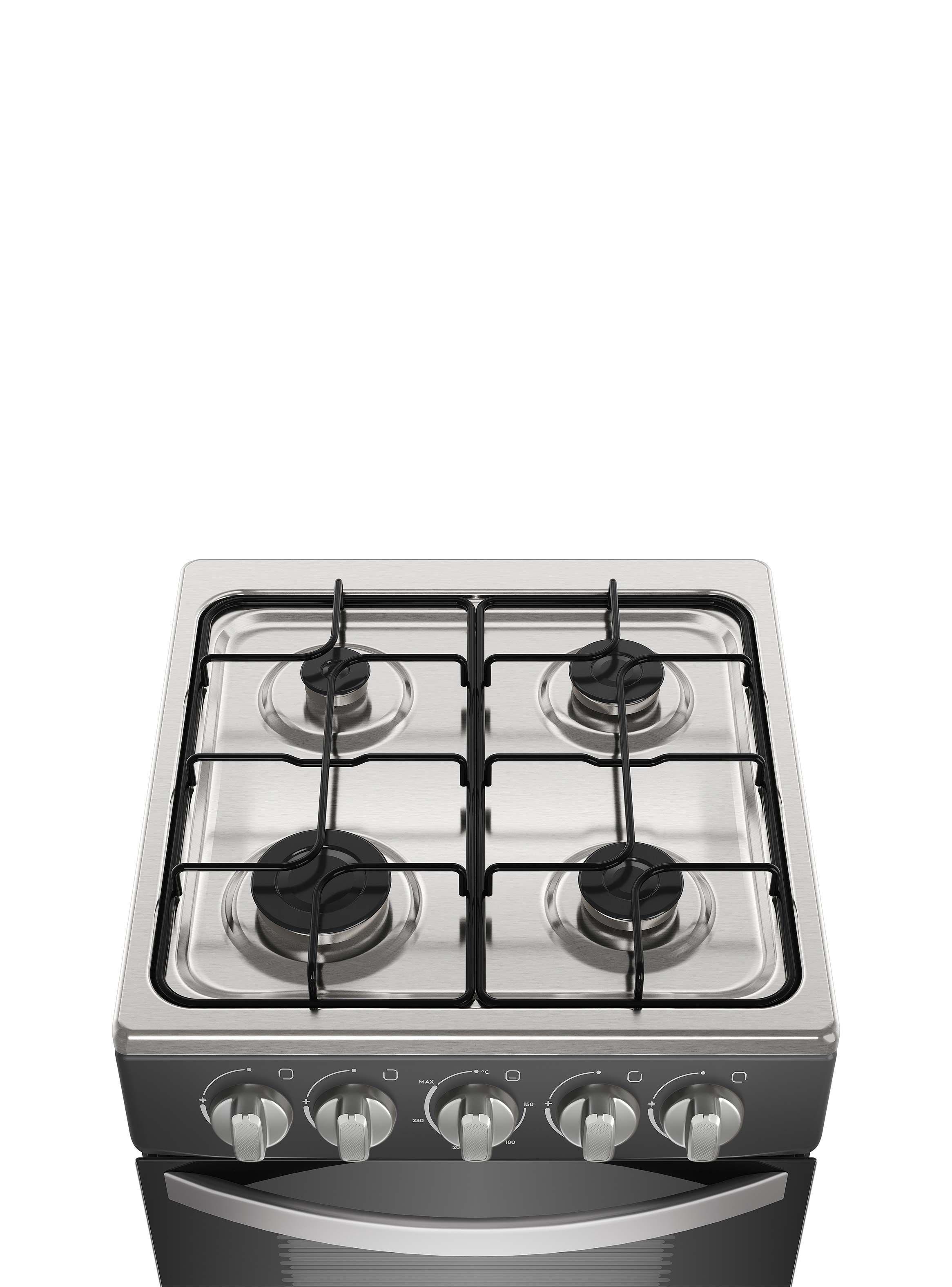 Cocina a Gas 4 Platos Mademsa LimpiaFácil FM4IP Negra-4