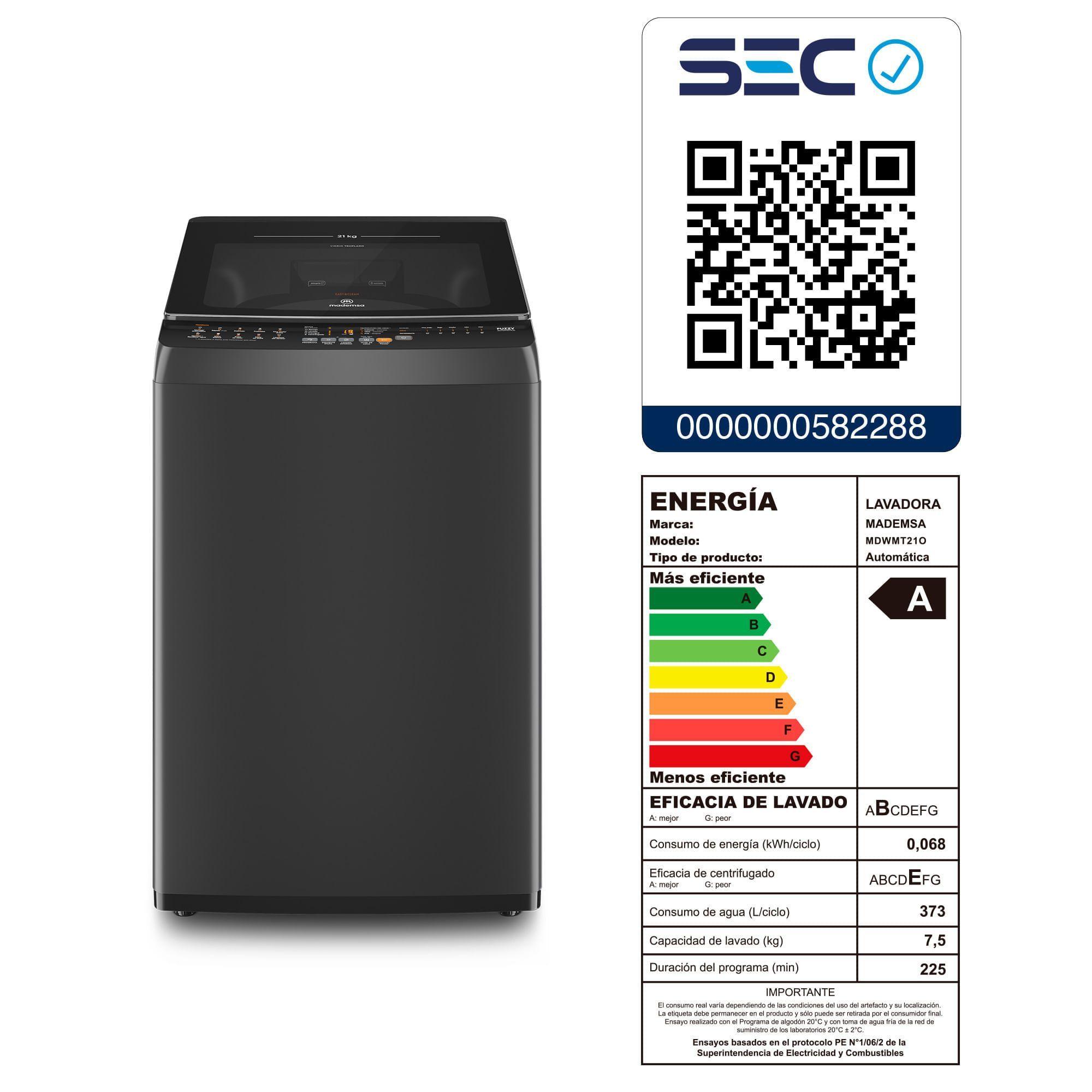 Lavadora Automática 21Kg Carga Superior MDWMT21O Onix-9