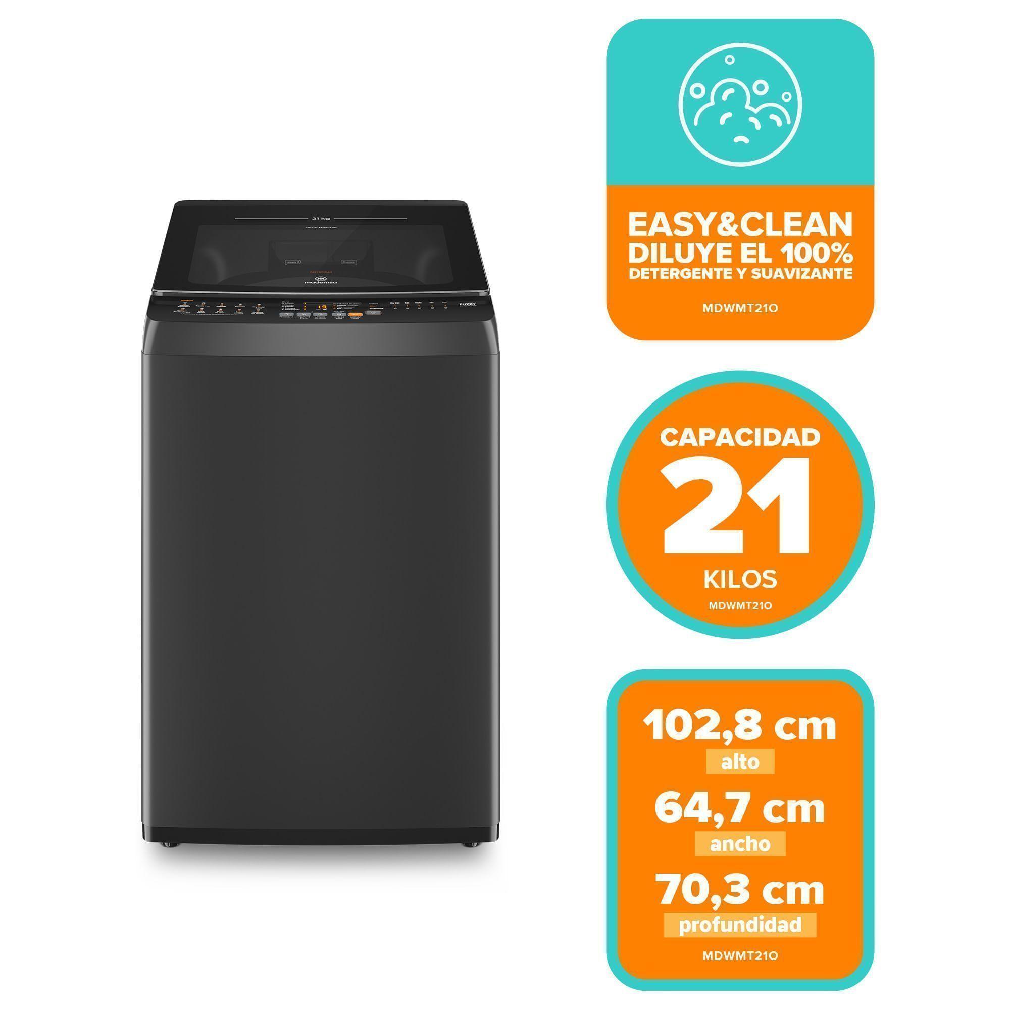 Lavadora Automática 21Kg Carga Superior MDWMT21O Onix-2