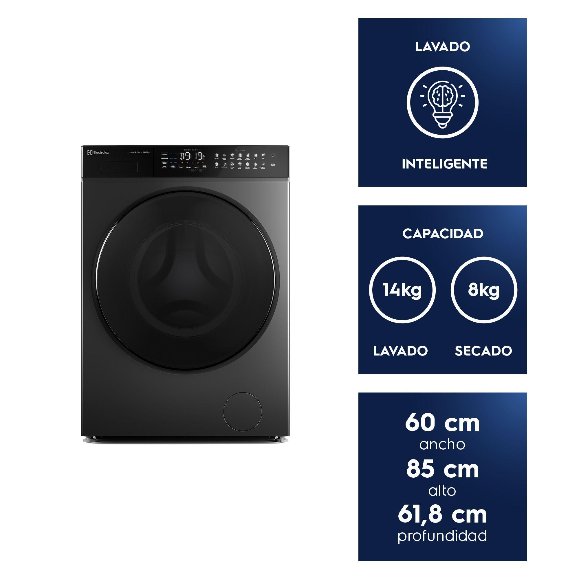 Lavadora Secadora 14/8 Kg Carga Frontal Inverter EFLWD12O-2