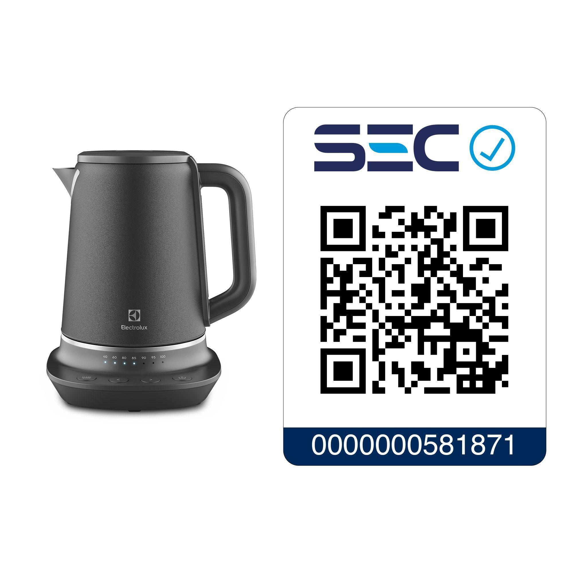 Hervidor Eléctrico 1,7L Control Tempertura EKP70 Acero Inoxidable-7