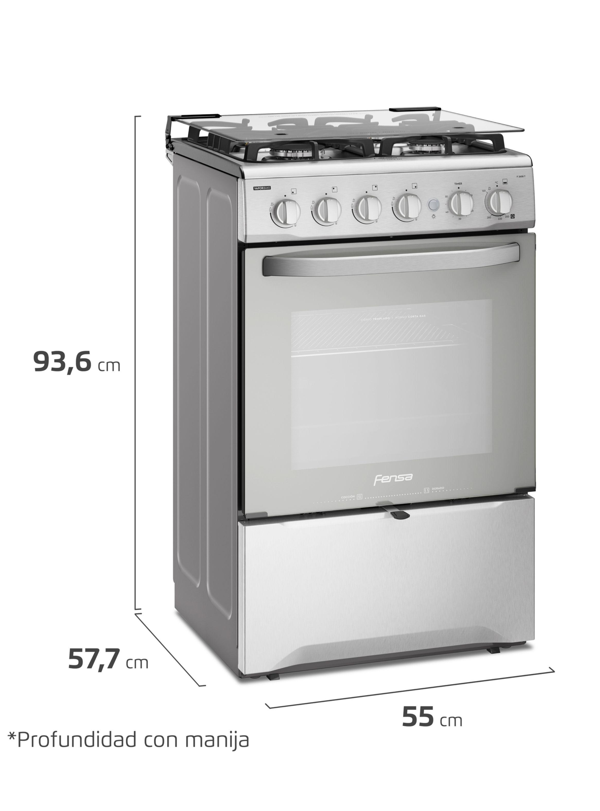 Kit Cocina 4 Platos F 2608 T + Campana Extractora FX 6270-2