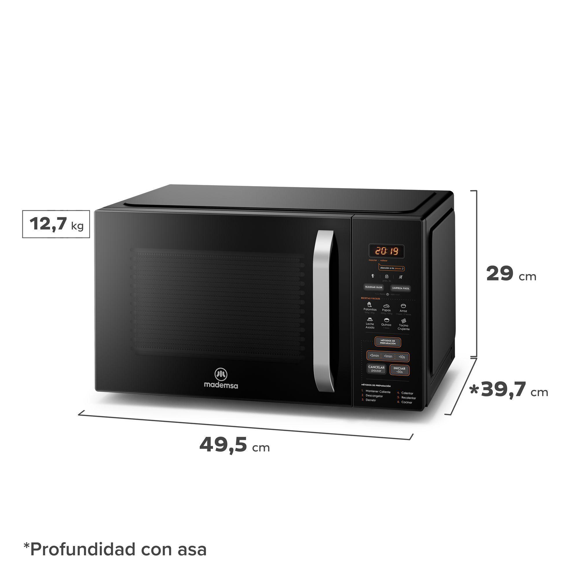 Microondas Mademsa 28 Litros Digital  MM28FB Negro-1