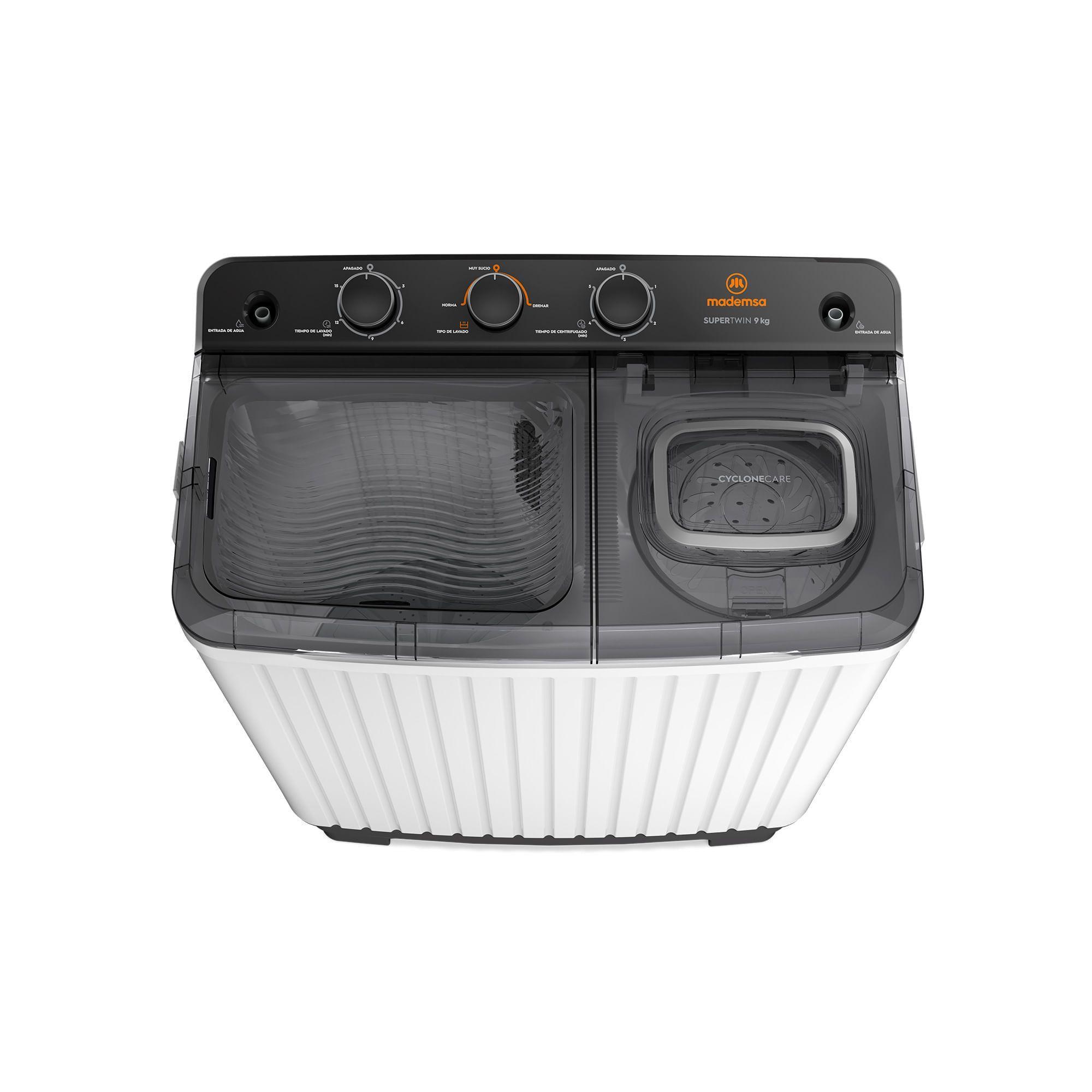 Lavadora Semi Automática Mademsa 9kg Carga Superior MWMSAT9W-3